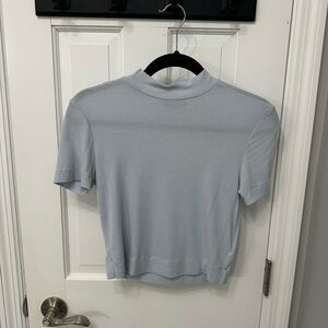 Light Blue Crop Top